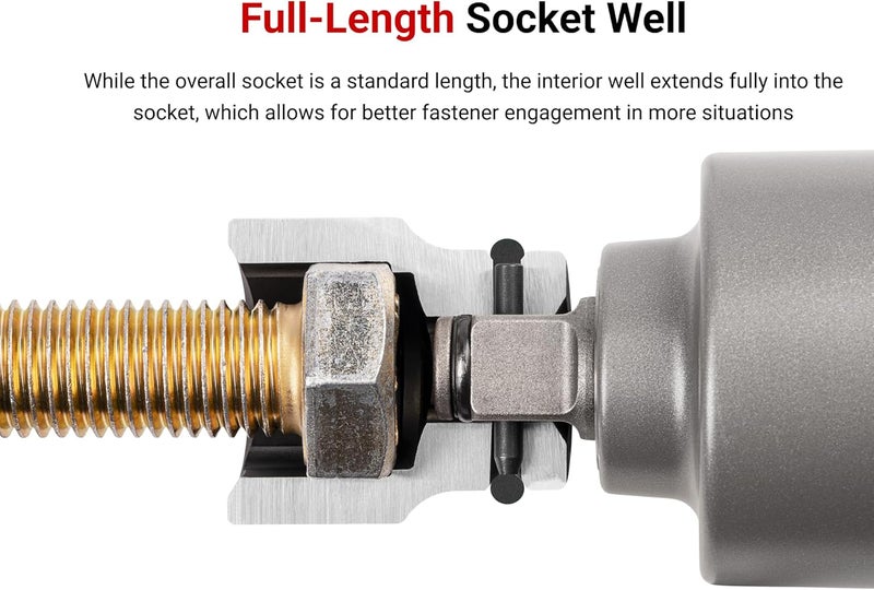 Tekton 3/4 Inch Drive x 19 mm Shallow 6-Point Impact Socket | SID32119 - Image 3